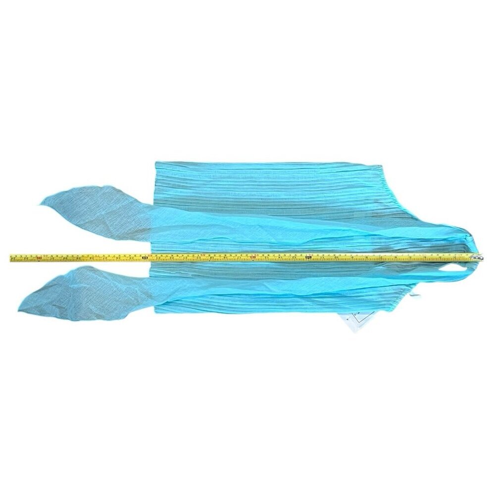 Light Blue Ribbed Halter Neck Top - Picture 9 of 10